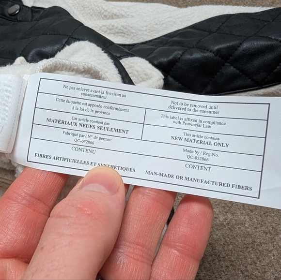 Abercrombie & Fitch Snap Up Vegan Leather Fleece Pullover Jacket Women's Medium - Picture 6 of 7